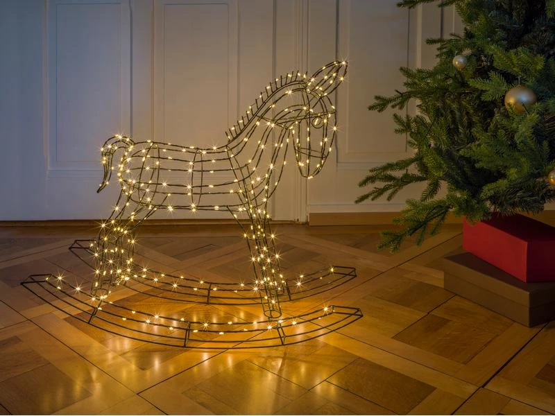 STT LED-Figur Pferd, 65 cm, Schwarz 4 STT LED-Figur Pferd, 65 cm, Schwarz – Bild 4