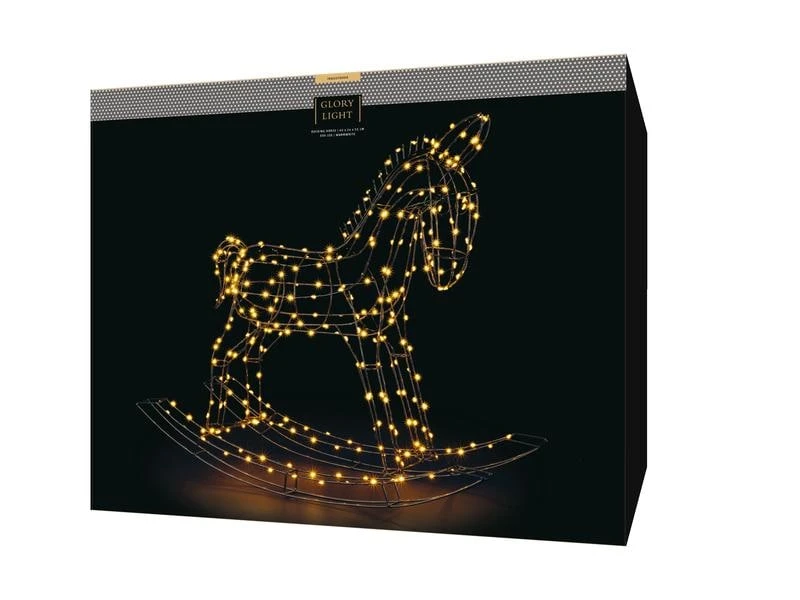 STT LED-Figur Pferd, 65 cm, Schwarz 6 STT LED-Figur Pferd, 65 cm, Schwarz – Bild 6