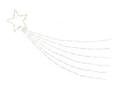 STT Dekolicht Comet tail, 28 cm, Silber
