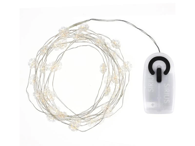 Sirius LED-Lichterkette Nynne 40 LED Schneeflocke Silber 1 Sirius LED-Lichterkette Nynne 40 LED Schneeflocke Silber