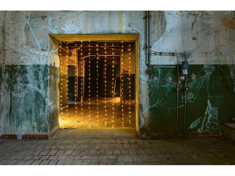 STT LED Lichterkette Angel Hair 1.6 m, 256 LED Silber Vorhang 2 STT LED Lichterkette Angel Hair 1.6 m, 256 LED Silber Vorhang – Bild 2