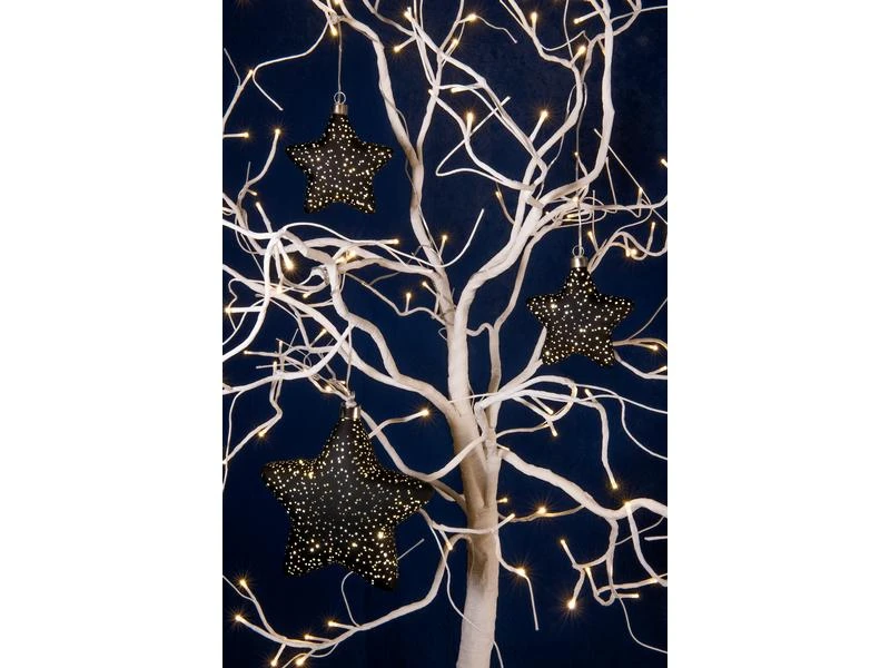 STT Fensterhänger Glamour Star S, Ø 12 cm, Schwarz 3 STT Fensterhänger Glamour Star S, Ø 12 cm, Schwarz – Bild 3