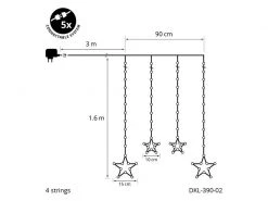 STT LED-Lichterkette Angel Star Curtain klein 84 LED -Weihnachtsbeleuchtung Verkäufe 231154328 xxl