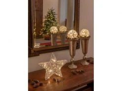 STT Tischdeko Cotton Star, Ø 30 cm, Weiss -Weihnachtsbeleuchtung Verkäufe 231154902 xxl