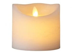 Sirius LED-Kerze Sara Exclusive, Ø 10 x 10 cm, Weiss