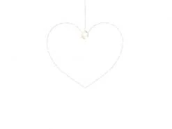 Sirius Fensterhänger Liva Herz, Weiss, 26 cm