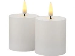 Sirius LED-Kerzen Set Sille Mini, Ø5x6.5 cm, Weiss, Wiederaufladbar