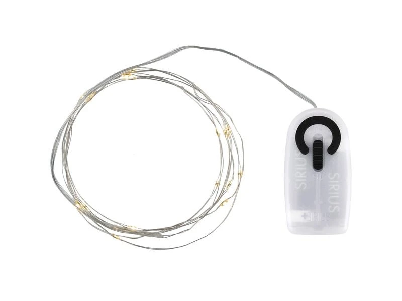 Sirius LED Lichterkette Angel Hair Knirke 1.9 m, 20 LED Silber 1 Sirius LED Lichterkette Angel Hair Knirke 1.9 m, 20 LED Silber