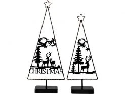 Hoff Interieur Dekolicht Led-Bäume 2er Set, Schwarz