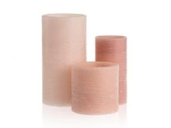 Pauleen LED-Kerzen Set Shine like a, Ø 7.5 cm/10 cm, Rosa, 3 Stk.