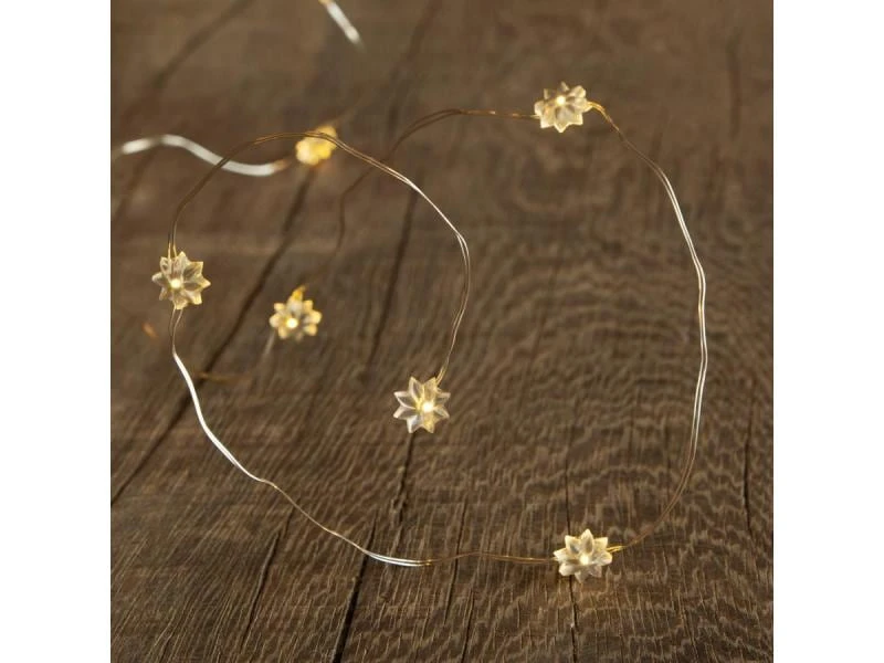 Sirius LED Lichterkette Angel Hair Silke 1.9 cm Blume Silber 1 Sirius LED Lichterkette Angel Hair Silke 1.9 cm Blume Silber