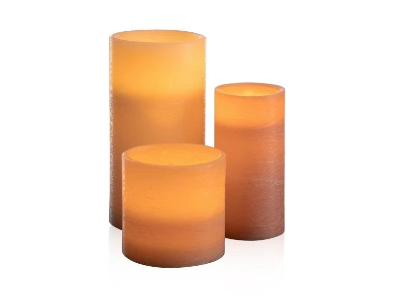 Pauleen LED-Kerzen Set Shine like a, Ø 7.5 cm/10 cm, Rosa, 3 Stk. 2 Pauleen LED-Kerzen Set Shine like a, Ø 7.5 cm/10 cm, Rosa, 3 Stk. – Bild 2