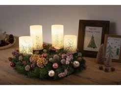 Pauleen LED-Kerzen Set Glowing Glitter, Ø7.6 cm, Silber/Weiss, 2 Stk -Weihnachtsbeleuchtung Verkäufe 52053265 xxl