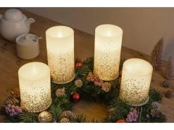 Pauleen LED-Kerzen Set Glowing Glitter, Ø7.6 cm, Silber/Weiss, 2 Stk -Weihnachtsbeleuchtung Verkäufe 52053277 xxl