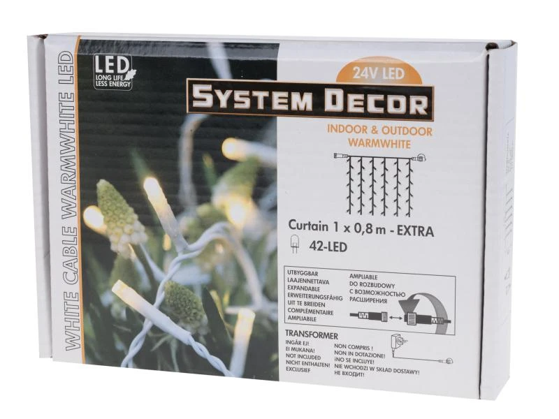 Star Trading Lichtervorhang Erweiterungssystem Decor, 42 LED 1 m 4 Star Trading Lichtervorhang Erweiterungssystem Decor, 42 LED 1 m – Bild 4