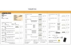 Star Trading Lichtervorhang-Erweiterung Icicle-System Decor, 140 LED, 4 m -Weihnachtsbeleuchtung Verkäufe 53234997 xxl 2