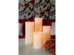 Star Trading LED-Kerze Big Ø 10 x 15 cm, Beige -Weihnachtsbeleuchtung Verkäufe 53319106 xxl