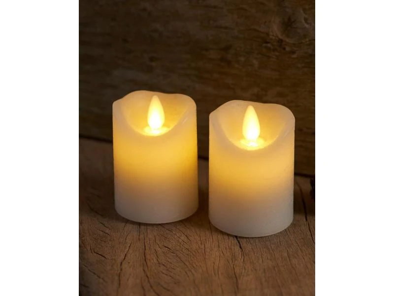 Sirius LED-Kerzen Set Sara Mini, 2 x Ø 5 x 6.5 cm, Weiss 2 Sirius LED-Kerzen Set Sara Mini, 2 x Ø 5 x 6.5 cm, Weiss – Bild 2