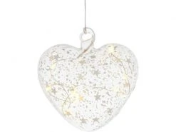 Sirius Weihnachtskugel Romantic Herz, Ø 10 cm