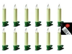 Lumix LED Baumkerze SuperLight Mini, Elfenbein, 12er-Starter Set -Weihnachtsbeleuchtung Verkäufe 53912104 xxl