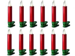 Lumix LED Baumkerze SuperLight Mini, Rot, 12er-Starter Set -Weihnachtsbeleuchtung Verkäufe 53912259 xxl