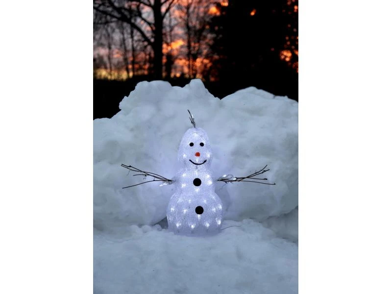 Star Trading LED-Figur 38 cm Schneemann 2 Star Trading LED-Figur 38 cm Schneemann – Bild 2