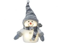 Star Trading Schneemann LED 25 cm grau