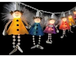 STT LED-Lichterkette Fairy 1.5 m Bunt, 10 LED, Indoor