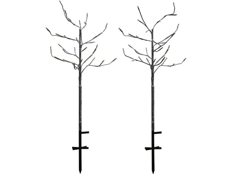 Sirius Weihnachtsbaum Alex, 2er-Set, 80 cm, Schwarz 1 Sirius Weihnachtsbaum Alex, 2er-Set, 80 cm, Schwarz