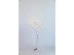 Dameco Baum Birke, 144 LEDs, 90 cm, Weiss