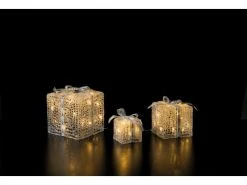 STT LED-Figur Ice 10-20 cm Geschenkbox 3er-Set