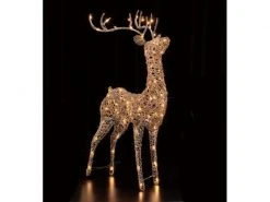 STT LED-Figur Rattan 110 cm Rentier