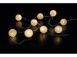 STT LED-Lichterkette Lucy 2 m Silber, 20 LED, Indoor