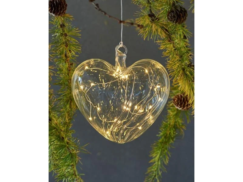 Sirius Weihnachtskugel Wave Herz, 15 cm 2 Sirius Weihnachtskugel Wave Herz, 15 cm – Bild 2