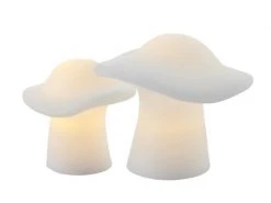 Sirius LED-Figur Pilz Elisa, Weiss, 2er Set