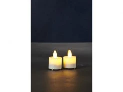 Sirius LED-Kerzen Set Sara Exclusive, 2 x Ø 4.2 x 5 cm, Weiss -Weihnachtsbeleuchtung Verkäufe 58631889 xxl