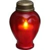 Star Trading LED Grabkerze Herz Ø 10 x 15 cm, Rot