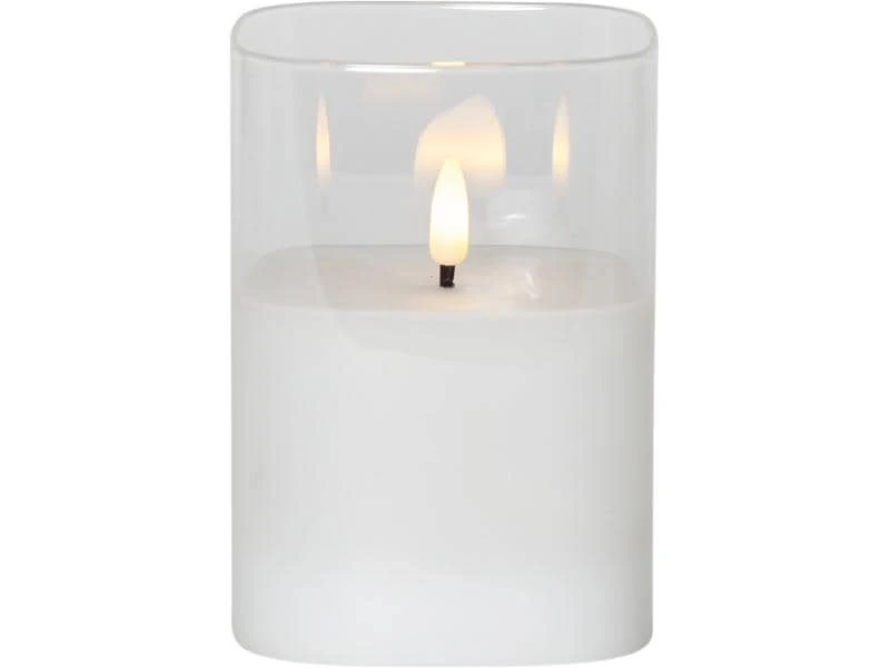 Star Trading LED-Kerze Pillar Flamme Ø 9 x 12.5 cm, Transparent 1 Star Trading LED-Kerze Pillar Flamme Ø 9 x 12.5 cm, Transparent