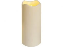 Star Trading LED-Kerze Pillar Paul Ø 10 x 23 cm, Beige