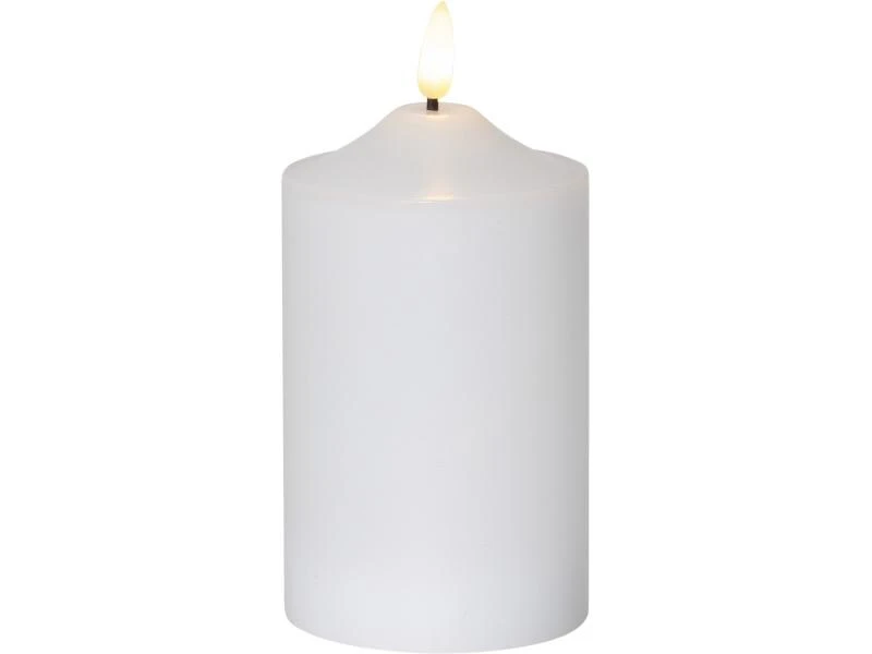 Star Trading LED-Kerze Pillar Flamme Ø 7.5 x 15 cm, Weiss 1 Star Trading LED-Kerze Pillar Flamme Ø 7.5 x 15 cm, Weiss