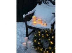 Star Trading LED-Kerze Pillar Paul Ø 10 x 23 cm, Beige -Weihnachtsbeleuchtung Verkäufe 96070391 xxl